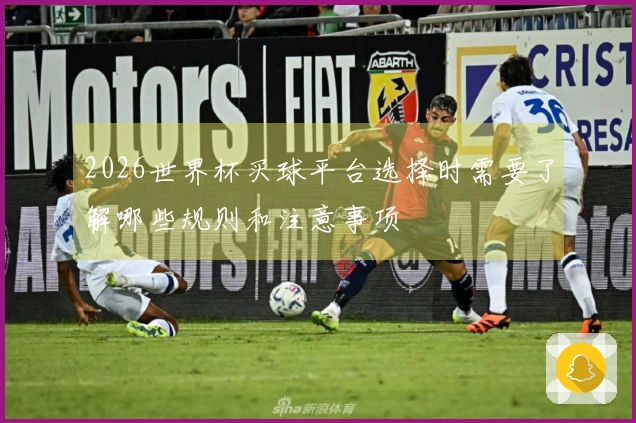2026世界杯买球平台选择时需要了解哪些规则和注意事项