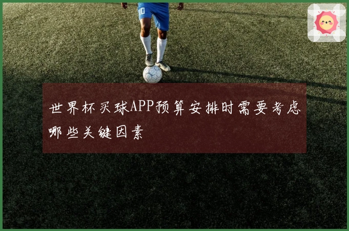 世界杯买球APP预算安排时需要考虑哪些关键因素